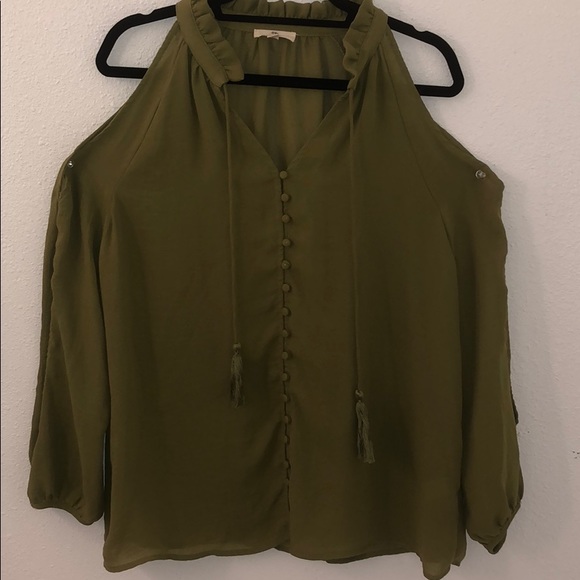 Forest Green Blouse - Picture 1 of 5